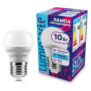 Лампа светодиодная Luminarte E27 10Вт 6500K LSTD-G45-10W6KE27