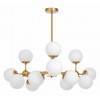 Люстра на штанге LUMINA DECO Zodiak LDP 160-12 MD+WT