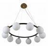 Подвесная люстра LUMINA DECO Modica LDP 6032-10 BK+MD