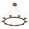 Подвесная люстра LUMINA DECO Modica LDP 6032-10 BK+MD