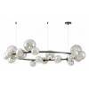Подвесная люстра LUMINA DECO MERIDO LDP 7033-24 BK+GY