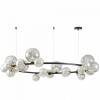 Подвесная люстра LUMINA DECO MERIDO LDP 7033-24 BK+GY