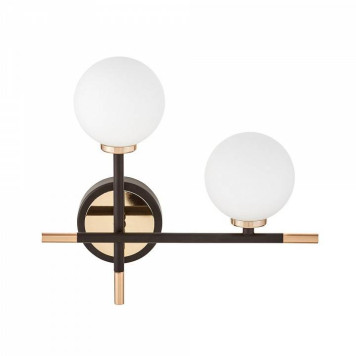 Бра LUMINA DECO Marsiada LDW 6033N-2 RT BK+FGD-1