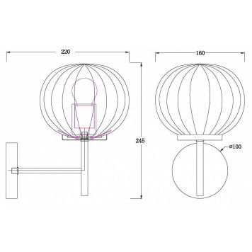 Бра MyFar Eliza MR1900-1W-4