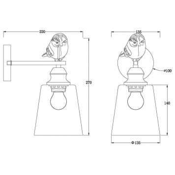 Бра MyFar Tracey MR1960-1W-4