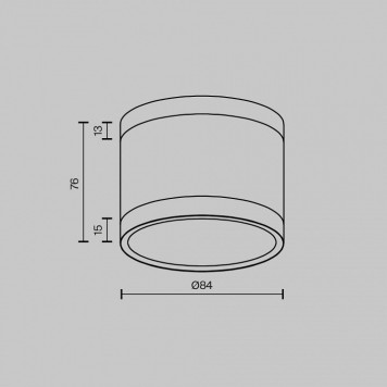 Накладной светильник Pauline C120CL-GX53-W-5