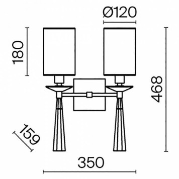 Бра Maytoni Bianco MOD224WL-02BS1-2