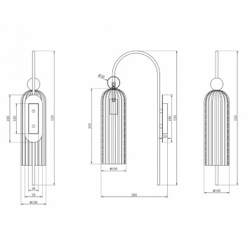 Бра Maytoni Antic MOD302WL-01GR-2