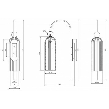 Бра Maytoni Antic MOD302WL-01W-3