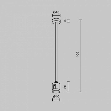 Основание на штанге Maytoni Accessories for tracks Flarity TRA158С-IPCL1-BS-4