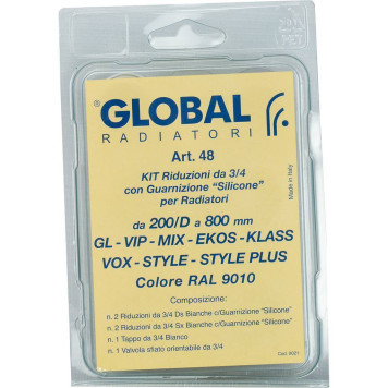 Присоединительный набор Global KIT 3/4 для радиатора A048KIT3/410 (A048KIT3/410)-8