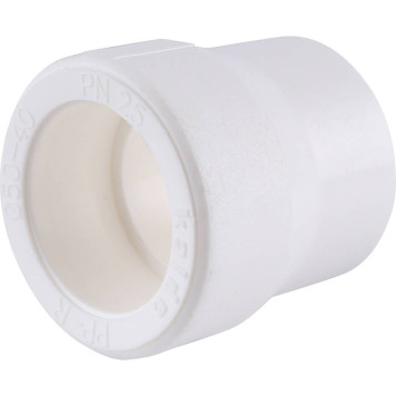 Переходная муфта Kalde 50x40 для сварки полипропиленовых труб (белый)-1
