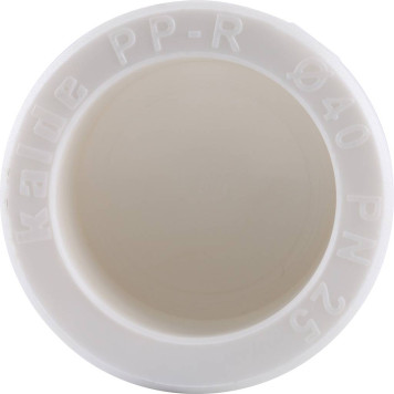 Заглушка Kalde D=40 для сварки полипропиленовых труб (белая)-5