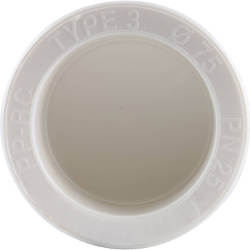 Заглушка Kalde d=75 для сварки полипропиленовых труб (белая)-4