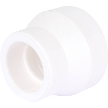 Переходная муфта Kalde 90x50 для сварки полипропиленовых труб (белая)-1