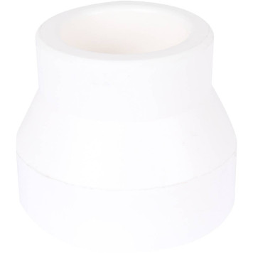 Переходная муфта Kalde 90x50 для сварки полипропиленовых труб (белая)-3