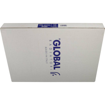 Радиатор алюминиевый Global VOX EXTRA 500 10 секций боковое подключение (белый RAL 9010) 83546 (83546)-10