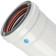 Труба дымоходная STOUT DN80/100 250 мм утепленная п/м SCA-0080-800250 (SCA-0080-800250)