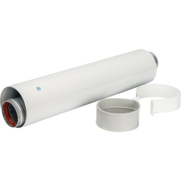 Труба коаксиальная STOUT 500 мм п/м DN60/100 уплотнения и хомут в комплекте SCA-6010-000500 (SCA-6010-000500)