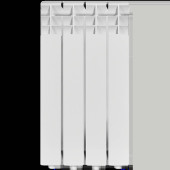 Радиатор алюминиевый ROMMER Optima 500 4 секций боковое подключение (RAL9016) RAL-0210-050004 (RAL-0210-050004)
