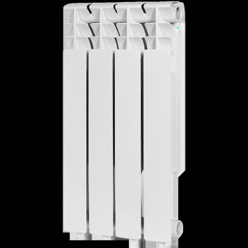 Радиатор алюминиевый ROMMER Optima 500 4 секций боковое подключение (RAL9016) RAL-0210-050004 (RAL-0210-050004)-1