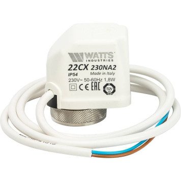 Электротермический сервопривод Watts 22CX230NA2 230В, нормально открытый-1
