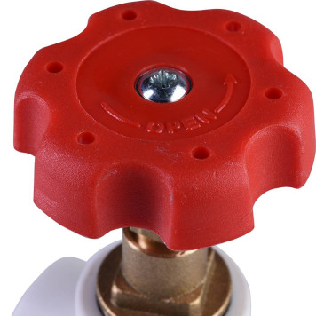 Вентиль Политэк для ПП труб d=20, белый-2