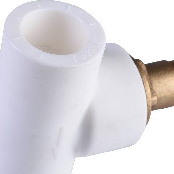 Вентиль Политэк для ПП труб d=20, белый-4