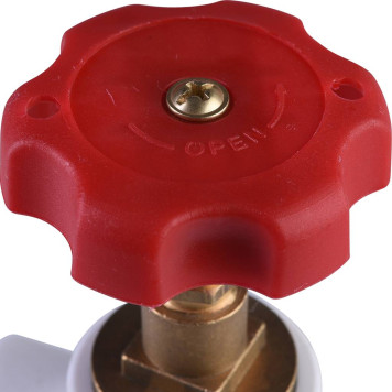 Вентиль Политэк для полипропиленовых труб d=25 под сварку (белый)-2