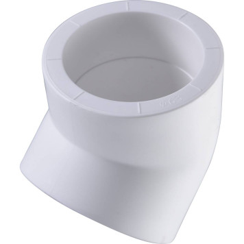 Угольник для сварки Политэк ППТ d=63, 45 градусов, белый.-2