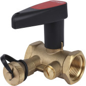 Клапан ручной БРОЕН Basic DN 025 PN 25 запорный с дренажем (594765)