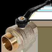 Кран шаровой BUGATTI Oregon (ручка-рычаг алюминий) внут-нар резьба 2 (03050092)