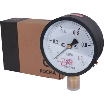 Манометр РОСМА ТМ-510Р.00 (0-1МРа) G1/2.1,5 диам.100 мм, тип ТМ, серия 10, kt 1,5, IP40, G1/2, 0-1МРа-6