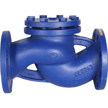 Обратный клапан Zetkama 287A100C31 из чугуна Ду100 Ру16 фл Tmax=300-2