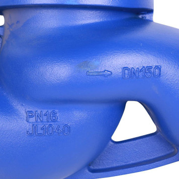 Клапан обратный Zetkama 287A150C31 чугунный Ду150 Ру16 Tmax 300°C-4