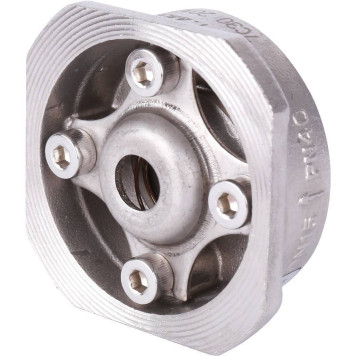 Клапан обратный пружинный нержавеющий Zetkama 275I015E51, Ду15, Ру40, Tmax=300, межфланцевый.-1