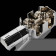 Комплект Meibes Design Line для нижнего подключения, цвет хром (F12161)