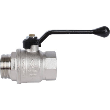 Шаровой кран BUGATTI New Jersey, ручка-рычаг из алюминия, внутренняя наружная резьба 1 1/4.-1