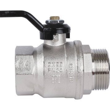 Шаровой кран BUGATTI New Jersey, ручка-рычаг из алюминия, внутренняя наружная резьба 1 1/4.-6