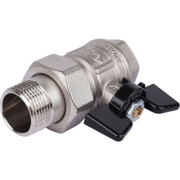 Кран шаровой BUGATTI New Jersey с полусгоном 3/4& (ручка-бабочка)-6