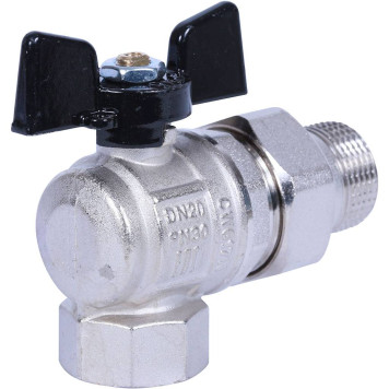 Шаровой кран BUGATTI New Jersey с полусгоном 3/4& (внутренняя/наружная резьба)-1