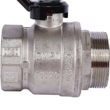 Шаровой кран BUGATTI Arizona, ручка-рычаг из алюминия, внутренняя наружная резьба 2 дюйма.-6