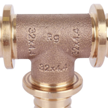 Тройник REHAU RAUTITAN PLATINUM равнопроходный 32-32-32 Rx для труб из сшитого полиэтилена.-7