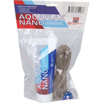 Набор паста СантехМастерГель AquaflaxNano 270г тюбик + 40г лён (61006)