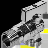 Кран шаровой угловой BUGATTI Miami 1/2 x3/4 08840025 (08840025)