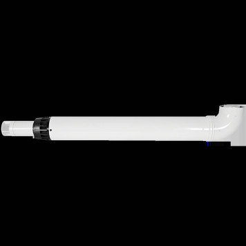 Комплект дымохода ROMMER АНТИЛЕД 60/100 - 1000мм (Baxi (кроме ECO Nova/Classic), Viessmann, Kiturami, Mizudo, Beretta, Oasis, Wolf, Tiberis, DeDietrich ) хомут в комплекте RCA-6010-211000 (RCA-6010-211000)-1