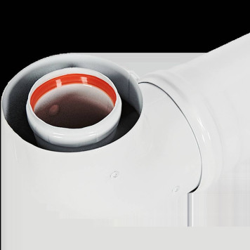 Комплект дымохода ROMMER 60/100 - 1000мм (кроме Immergas и Navien Deluxe 75/100 ) RCA-6010-251000 (RCA-6010-251000)-2