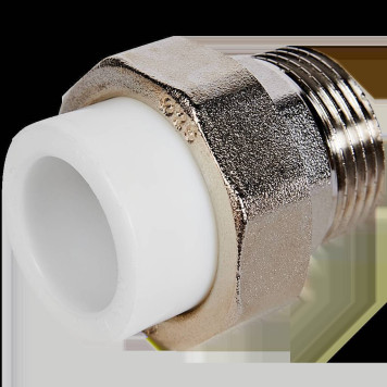 Муфта комбинированная Pro Aqua d=25-1 PP-R разъемная (американка) НР Белая (PA21015)
