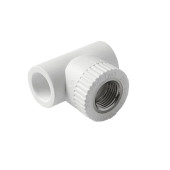 Тройник комбинированный Pro Aqua d=20-1/2 PP-R ВР Белый (PA24008P)