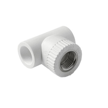 Тройник комбинированный Pro Aqua d=20-1/2 PP-R ВР Белый (PA24008P)